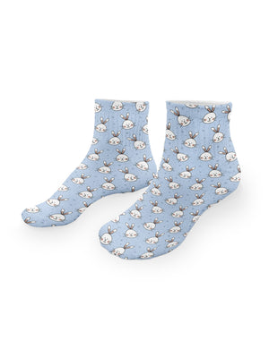 Rabbits On Repeat Ankle Socks