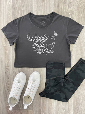 Wiggly Butts Make Me Nuts Annie Crop Tee