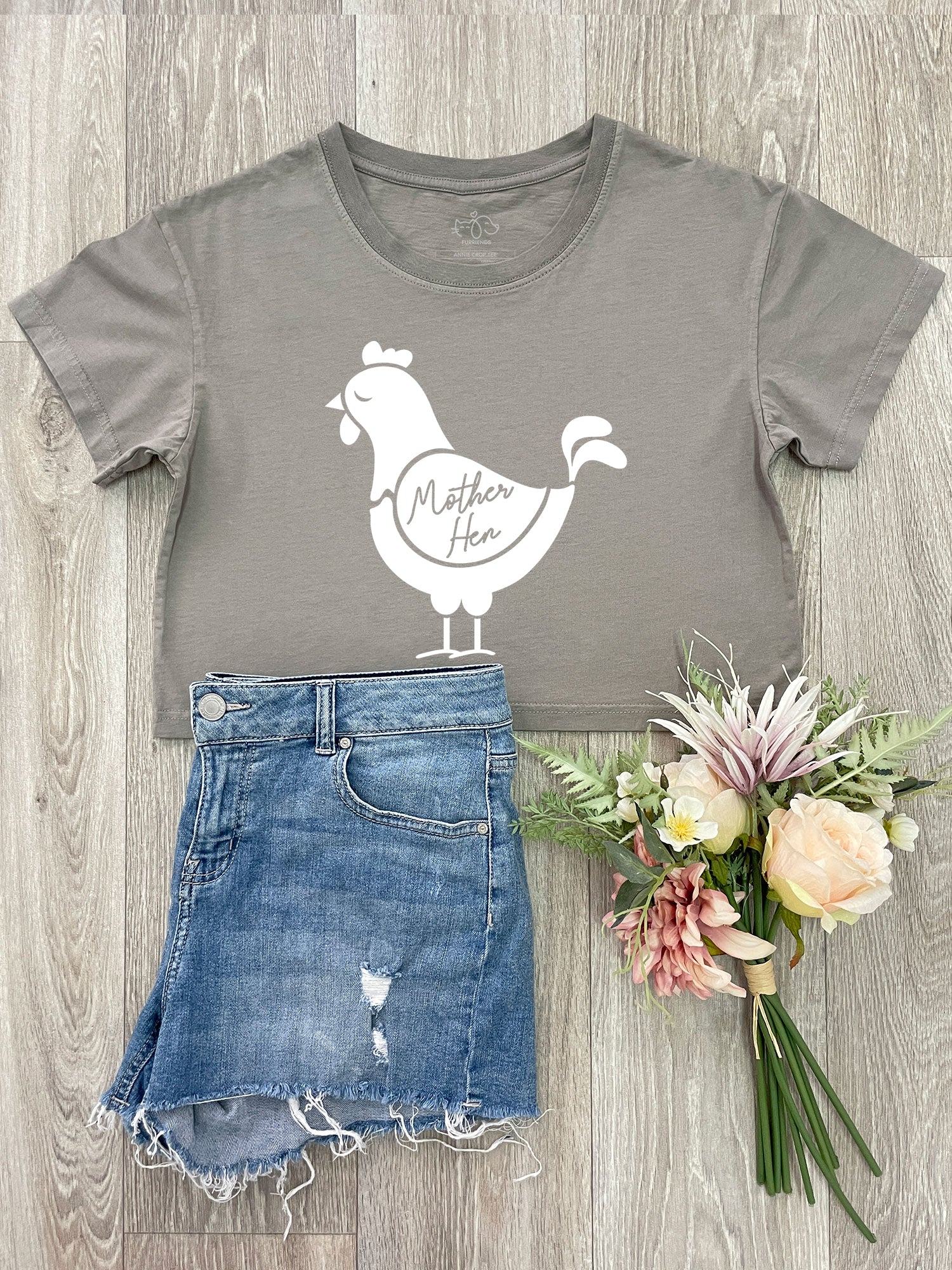 Mother Hen Annie Crop Tee