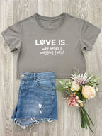 Love Is... Wet Noses & Wagging Tails! Annie Crop Tee