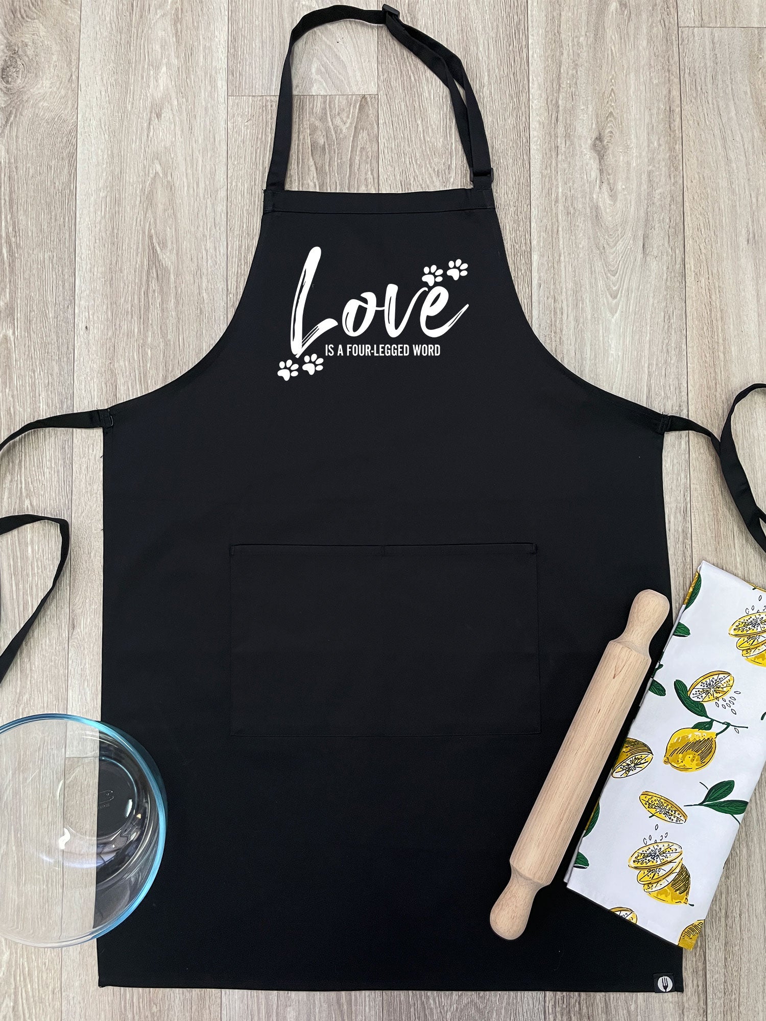Love Is A Four-Legged Word Bib Apron