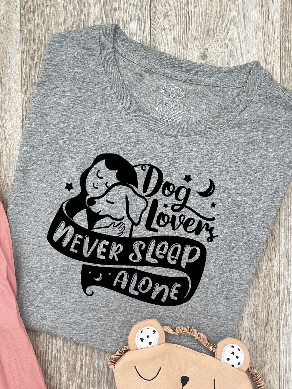 Dog Lovers Never Sleep Alone Ava Women's Regular Fit Tee
