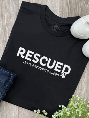 Rescued Is My Favourite Breed Ava Women's Regular Fit Tee