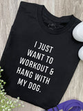 Workout & Hang With My Dog Ava Women's Regular Fit Tee