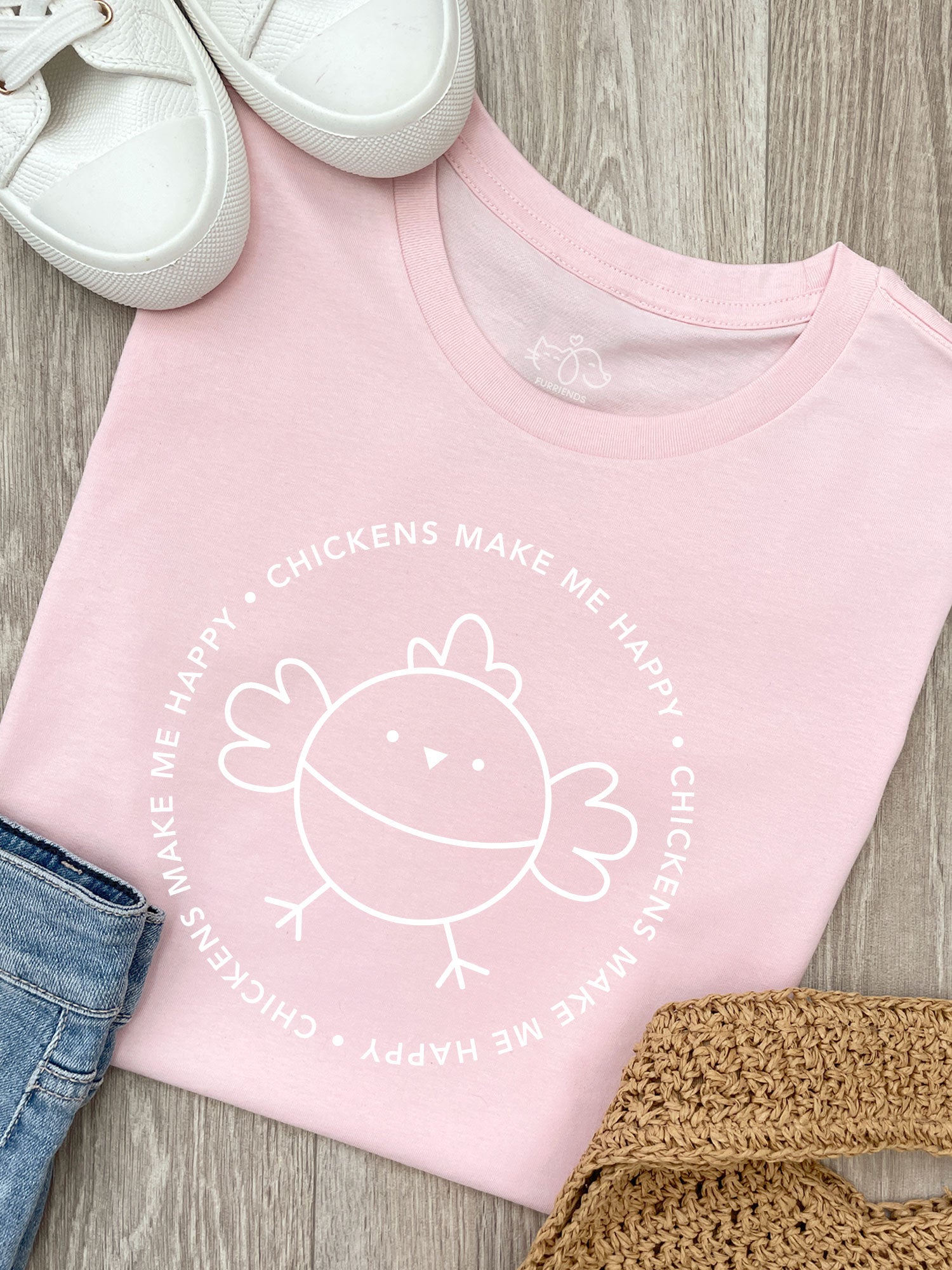 Chickens Make Me Happy Ava Women's Regular Fit Tee