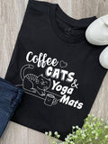 Coffee, Cats & Yoga Mats Ava Women's Regular Fit Tee