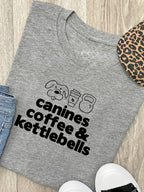 Canines, Coffee & Kettlebells Ava Women's Regular Fit Tee