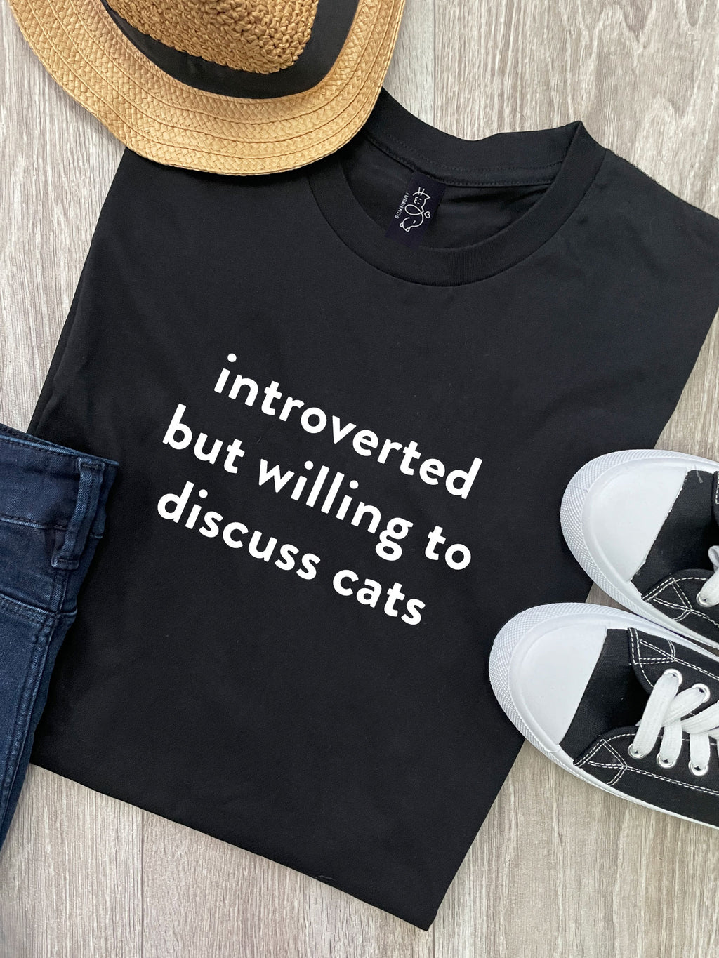 Introverted But Willing To Discuss Cats Ava Women's Regular Fit Tee