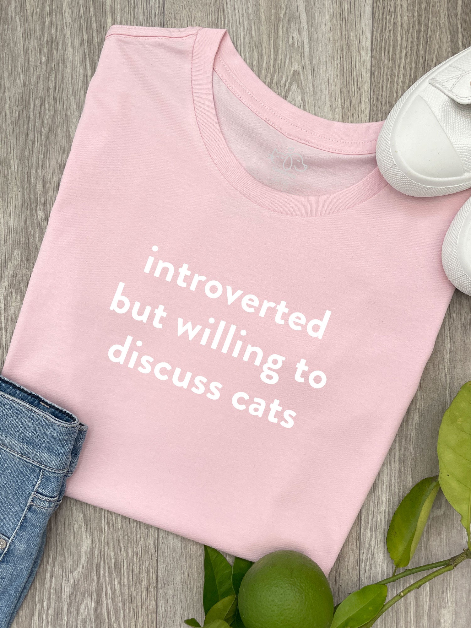 Introverted But Willing To Discuss Cats Ava Women's Regular Fit Tee