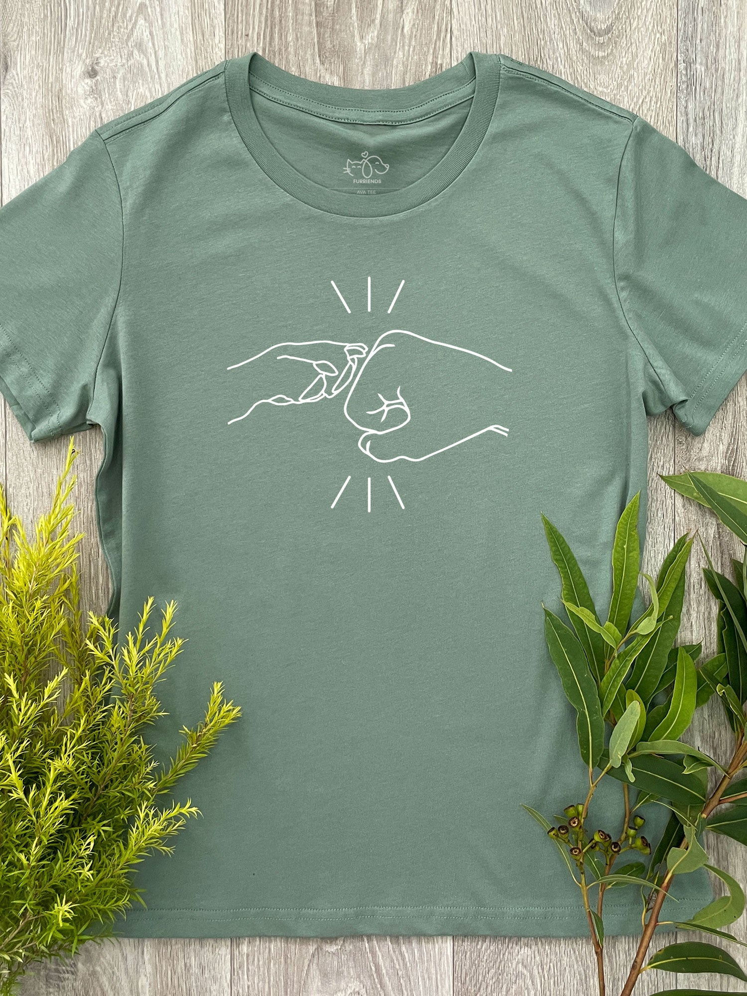 Paw Fist Bump Ava Women's Regular Fit Tee