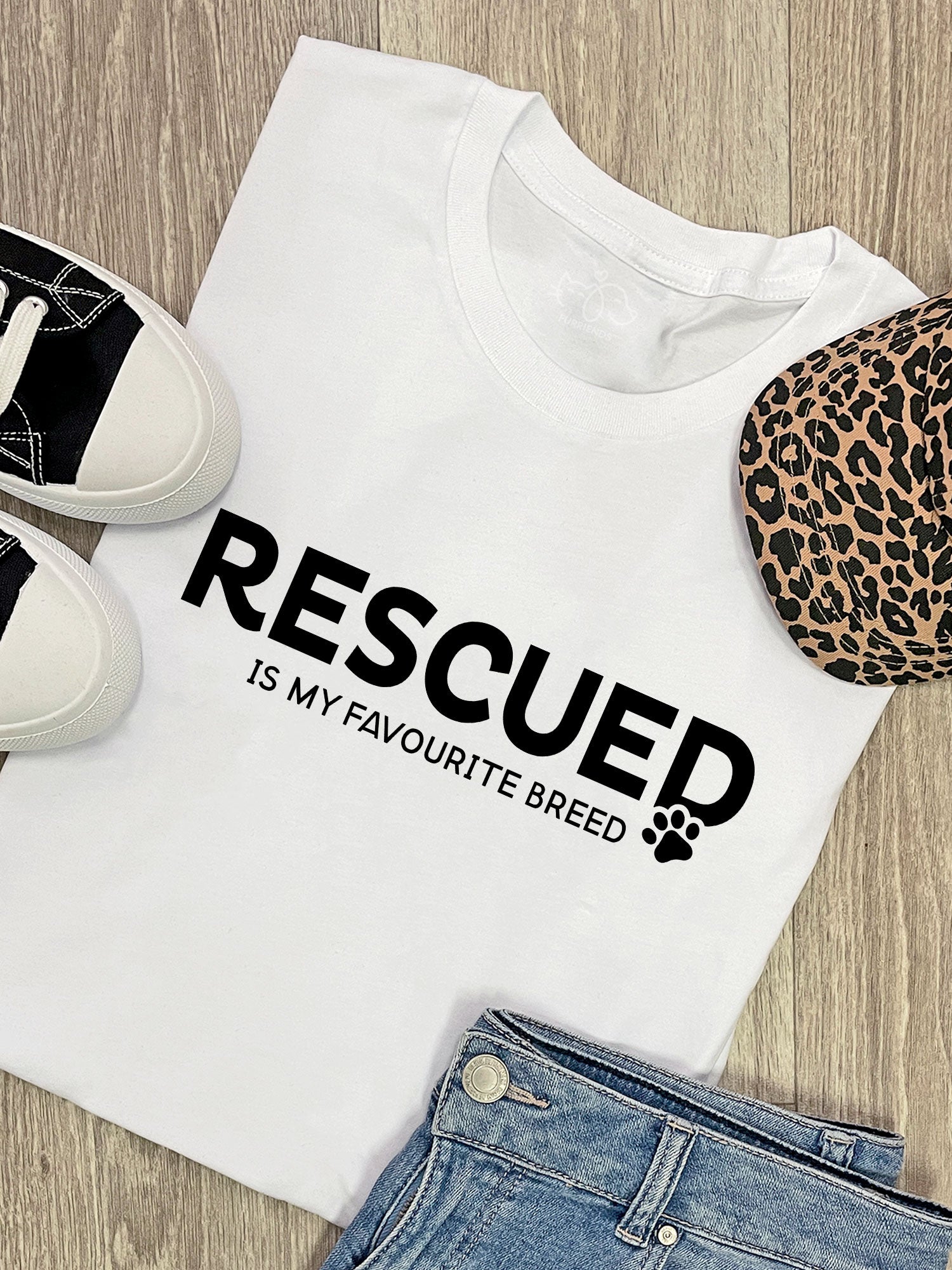 Rescued Is My Favourite Breed Ava Women's Regular Fit Tee