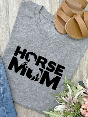 Horse Mum Silhouette Ava Women's Regular Fit Tee