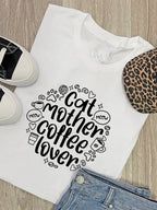 Cat Mother Coffee Lover Ava Women's Regular Fit Tee
