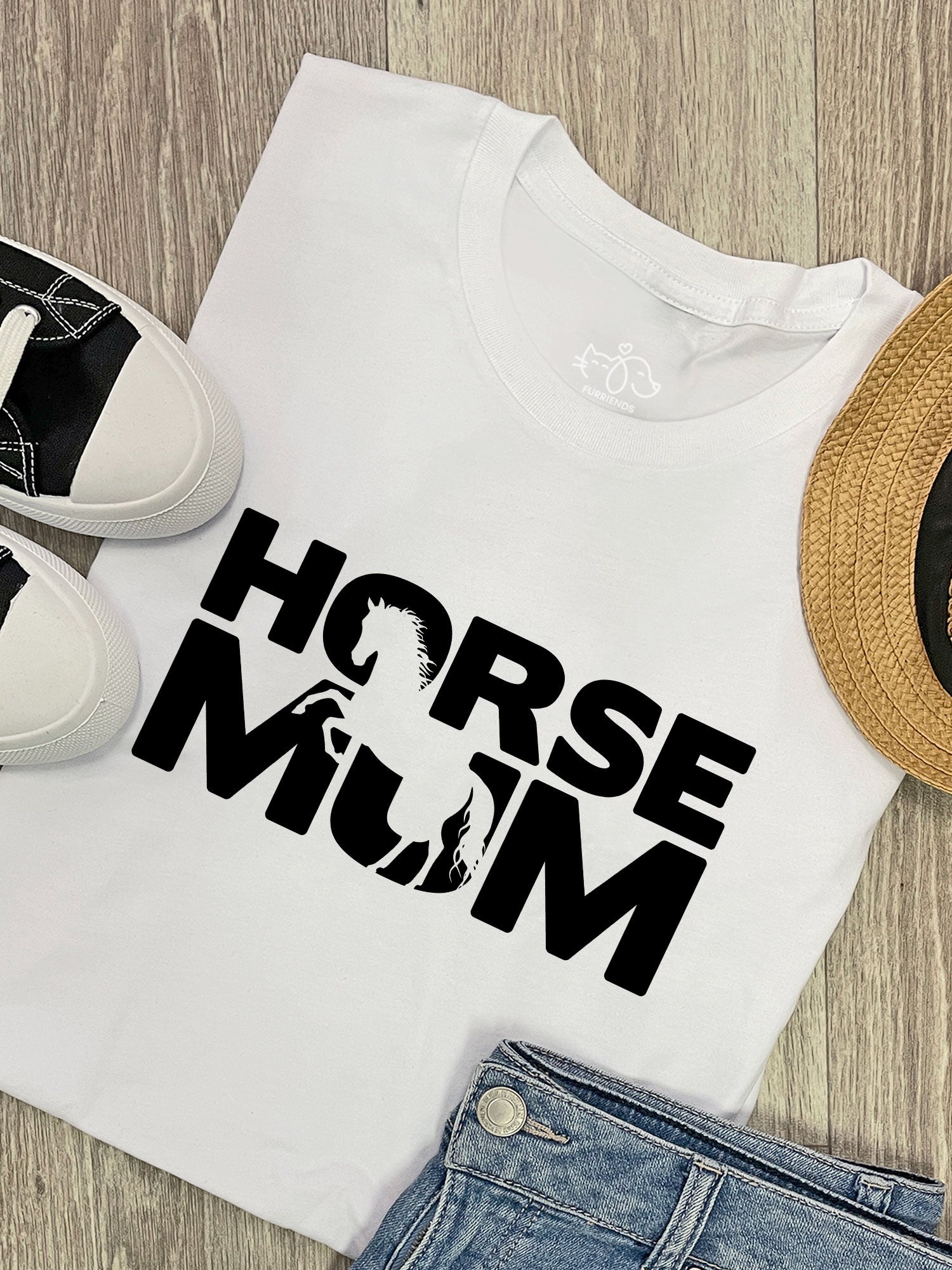 Horse Mum Silhouette Ava Women's Regular Fit Tee