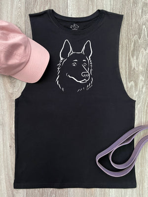 German Shepherd Axel Drop Armhole Muscle Tank
