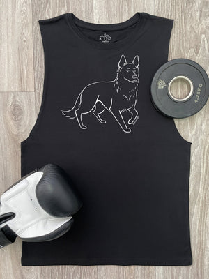 German Shepherd Axel Drop Armhole Muscle Tank
