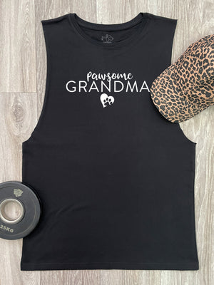 Pawsome Grandma Axel Drop Armhole Muscle Tank