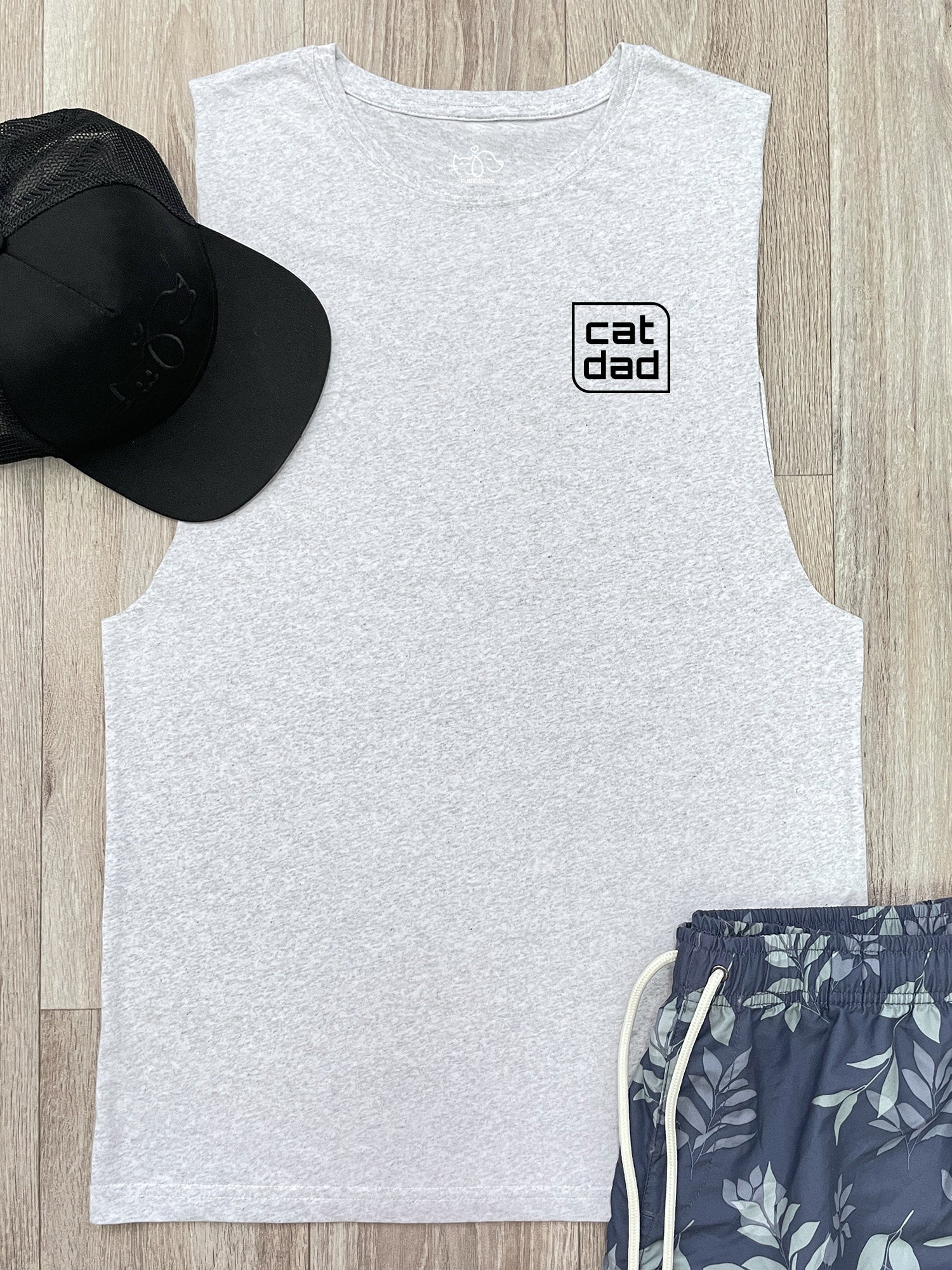 Cat Dad Axel Drop Armhole Muscle Tank