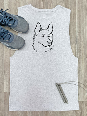 German Shepherd Axel Drop Armhole Muscle Tank