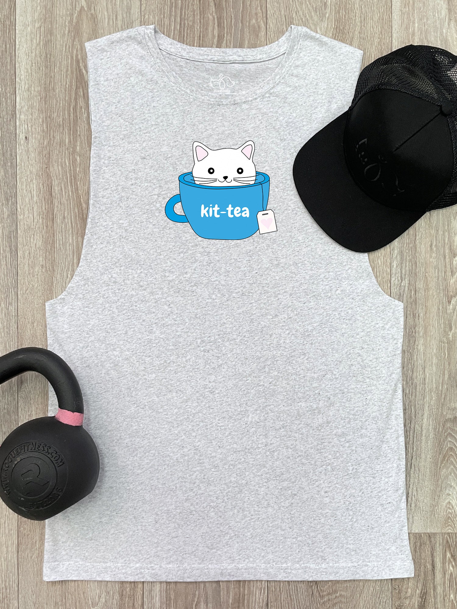 Kit-Tea Cat Axel Drop Armhole Muscle Tank