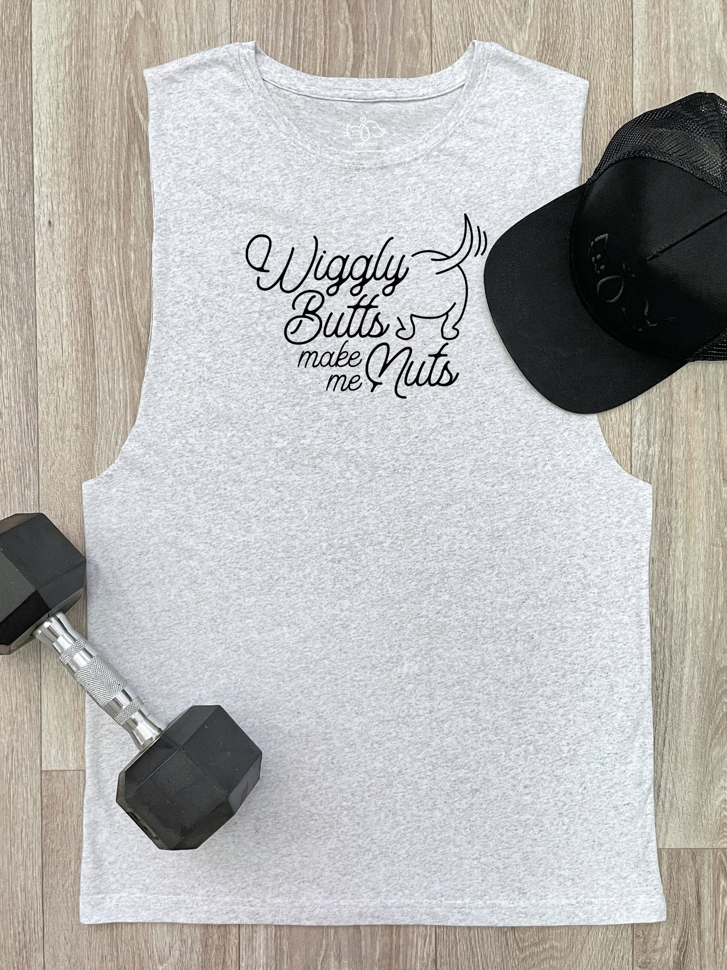 Wiggly Butts Make Me Nuts Axel Drop Armhole Muscle Tank