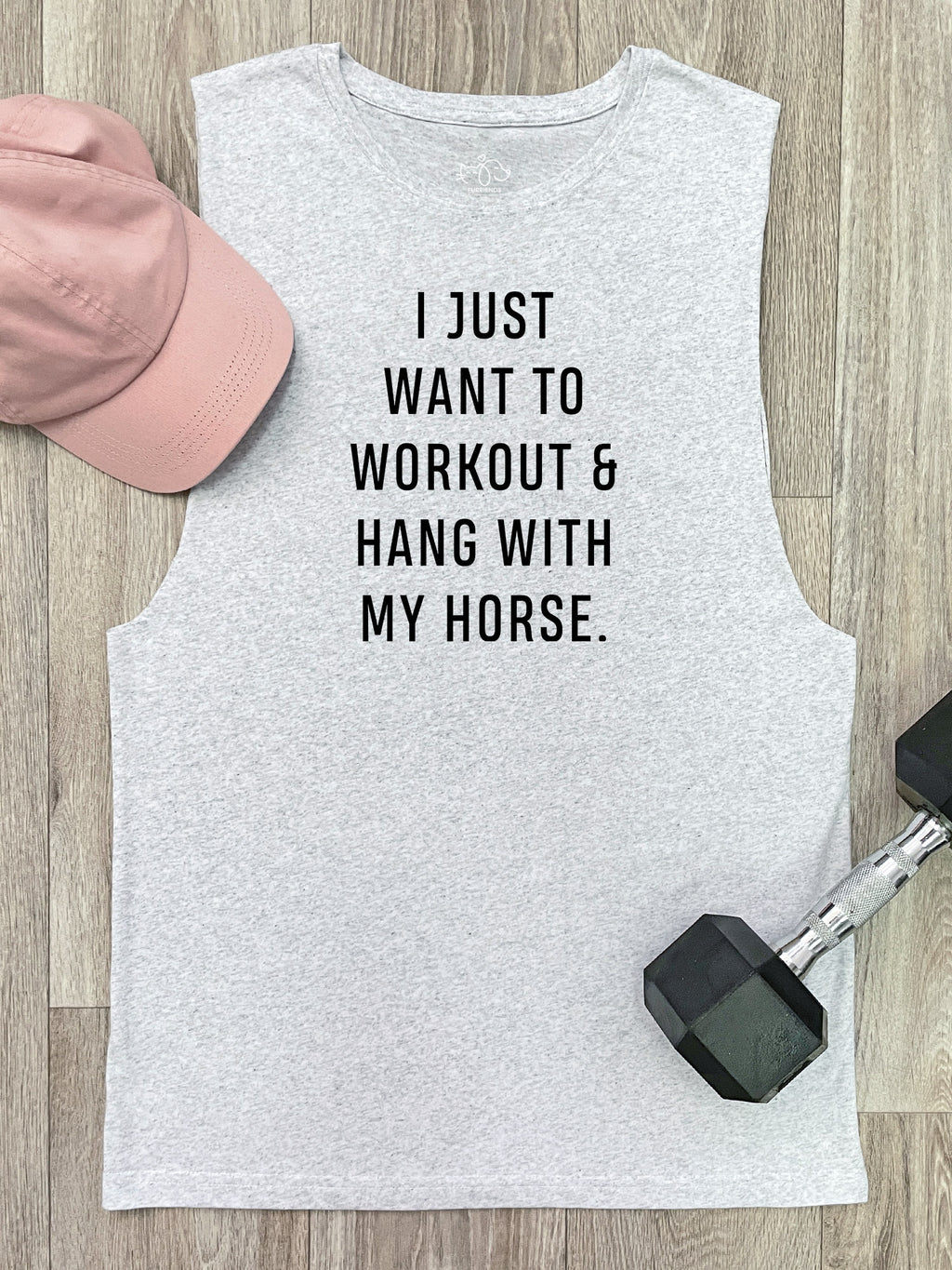 Workout & Hang With My Horse Axel Drop Armhole Muscle Tank