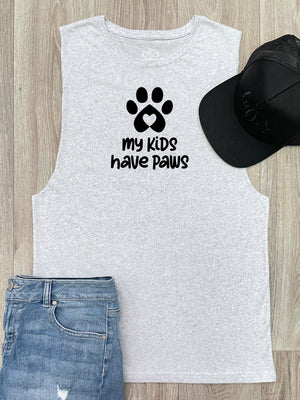 My Kids Have Paws Axel Drop Armhole Muscle Tank