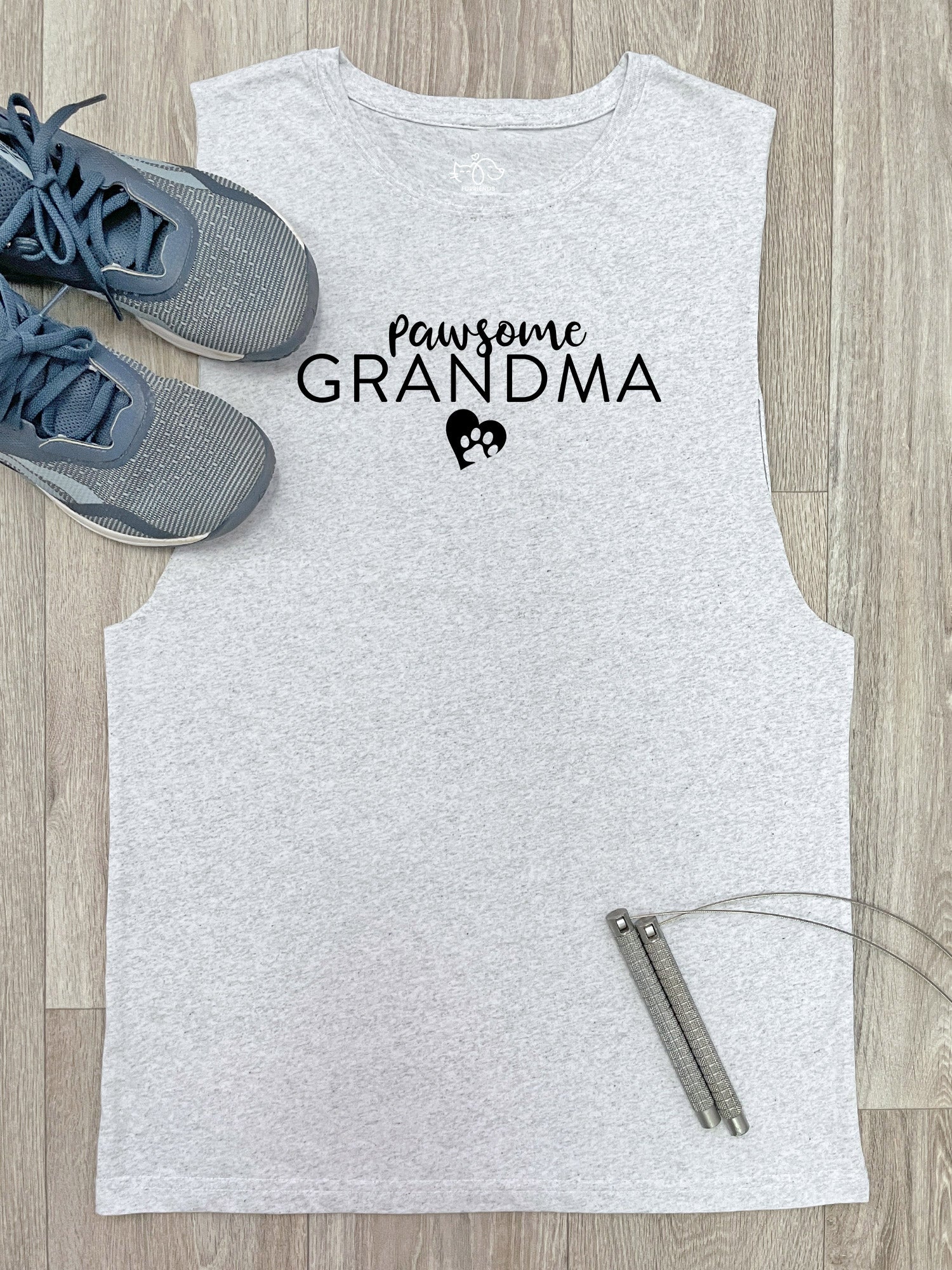 Pawsome Grandma Axel Drop Armhole Muscle Tank