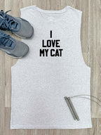 I Love My Cat Axel Drop Armhole Muscle Tank