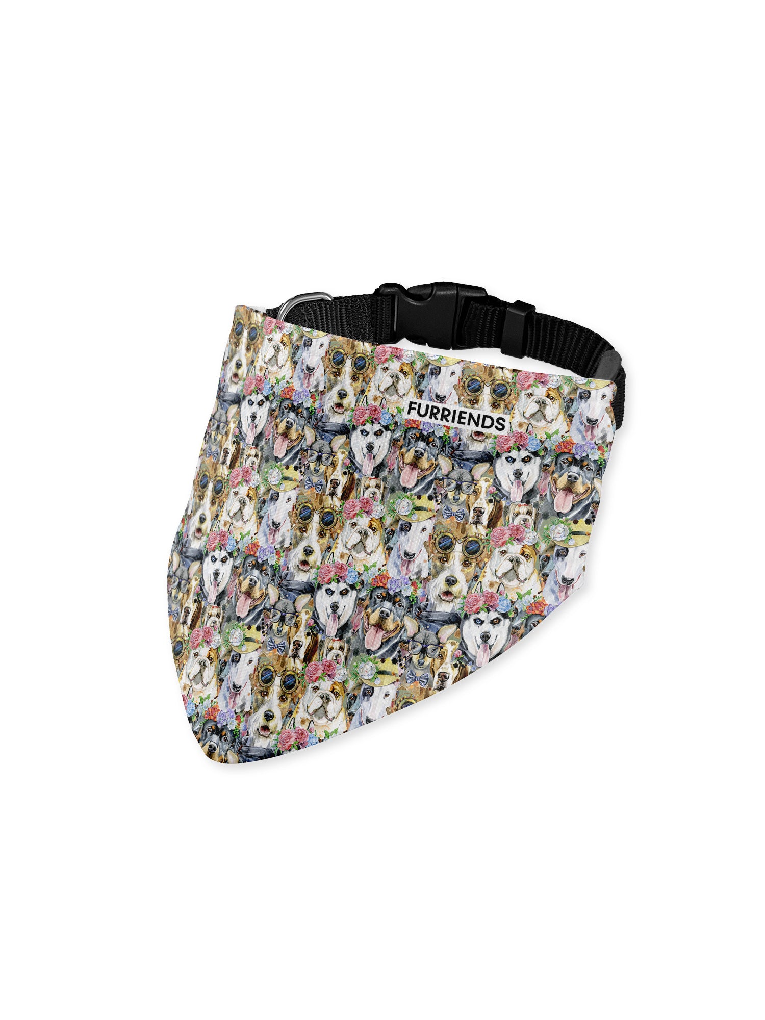 Doggos In Disguise Customisable Dog Bandana With Collar