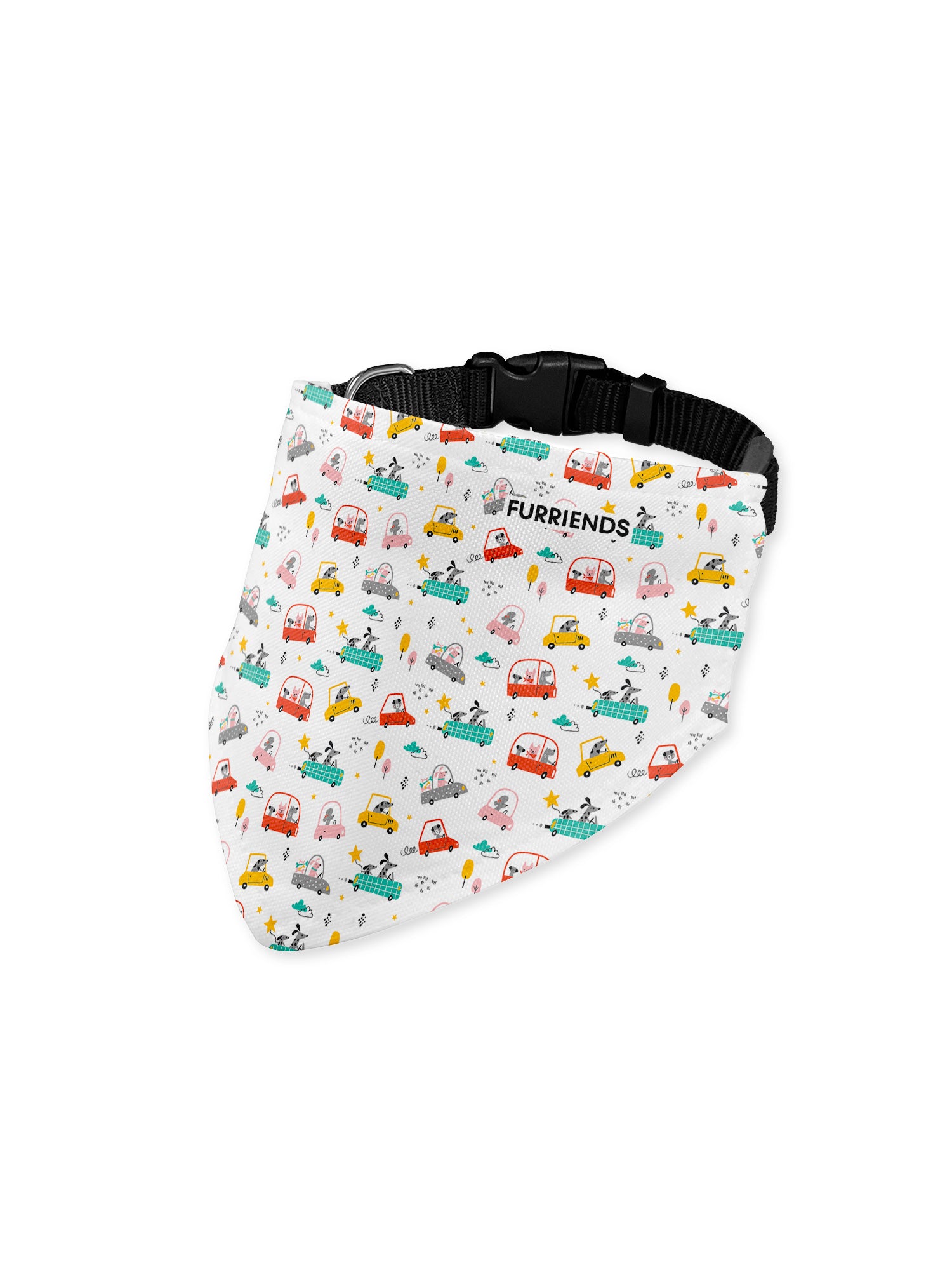 Dogs In Cars Customisable Dog Bandana With Collar