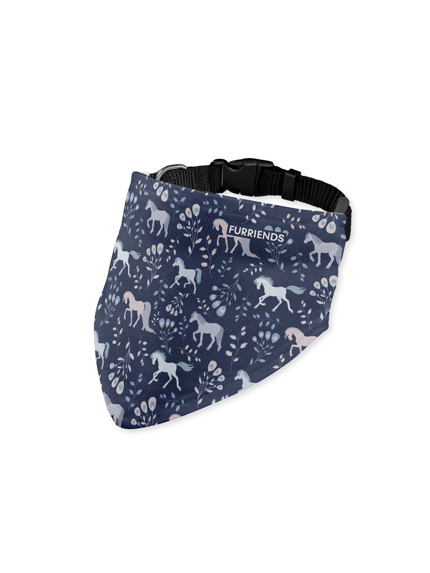 Dream Ponies Customisable Dog Bandana With Collar