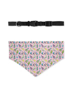 Bright Budgies Customisable Dog Bandana With Collar