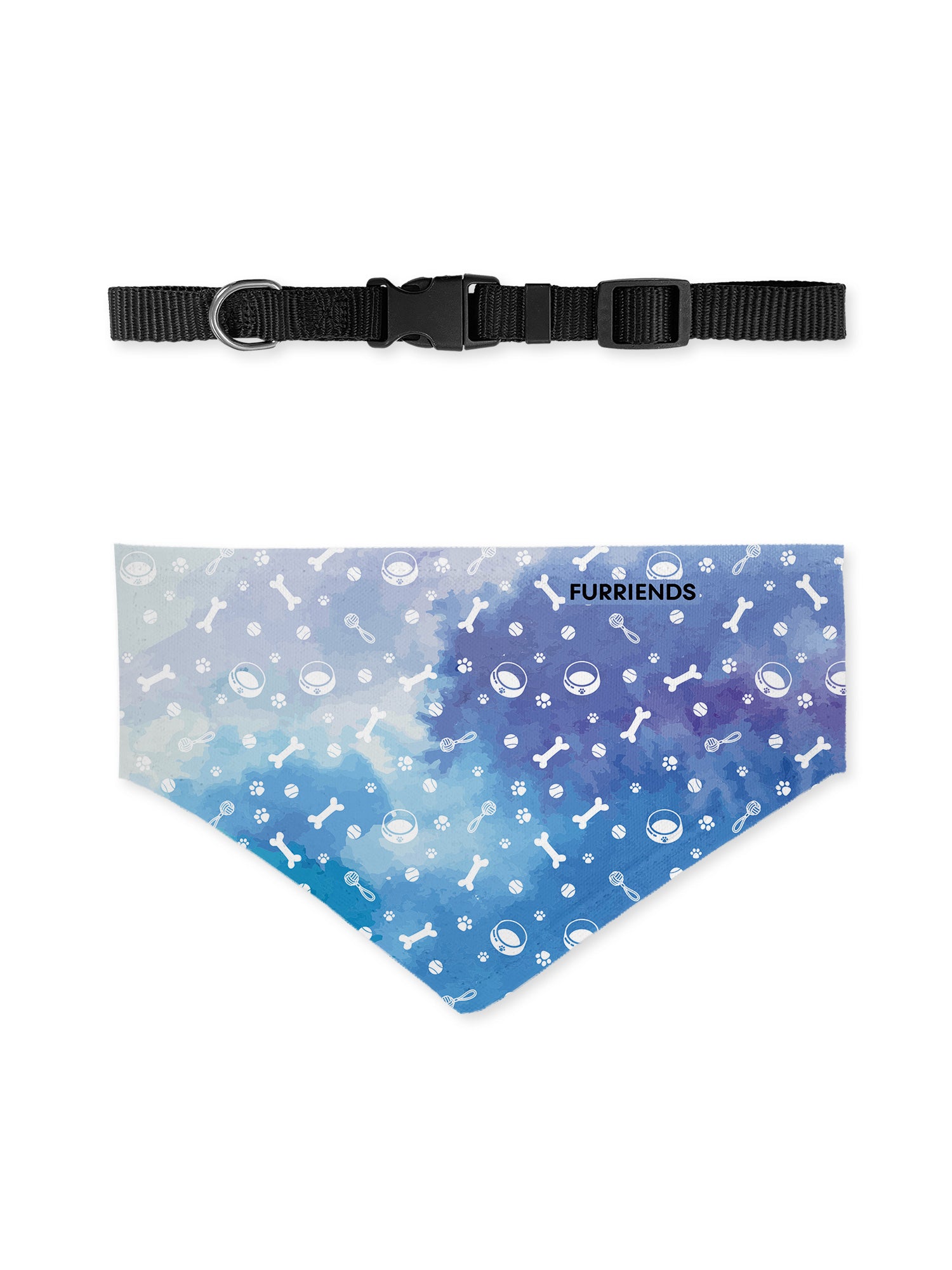 Favourite Things Reversible & Customisable Dog Bandana With Collar