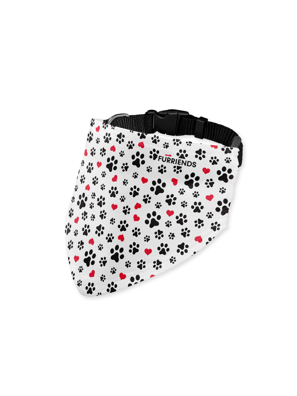 Paws For My Heart Customisable Dog Bandana With Collar