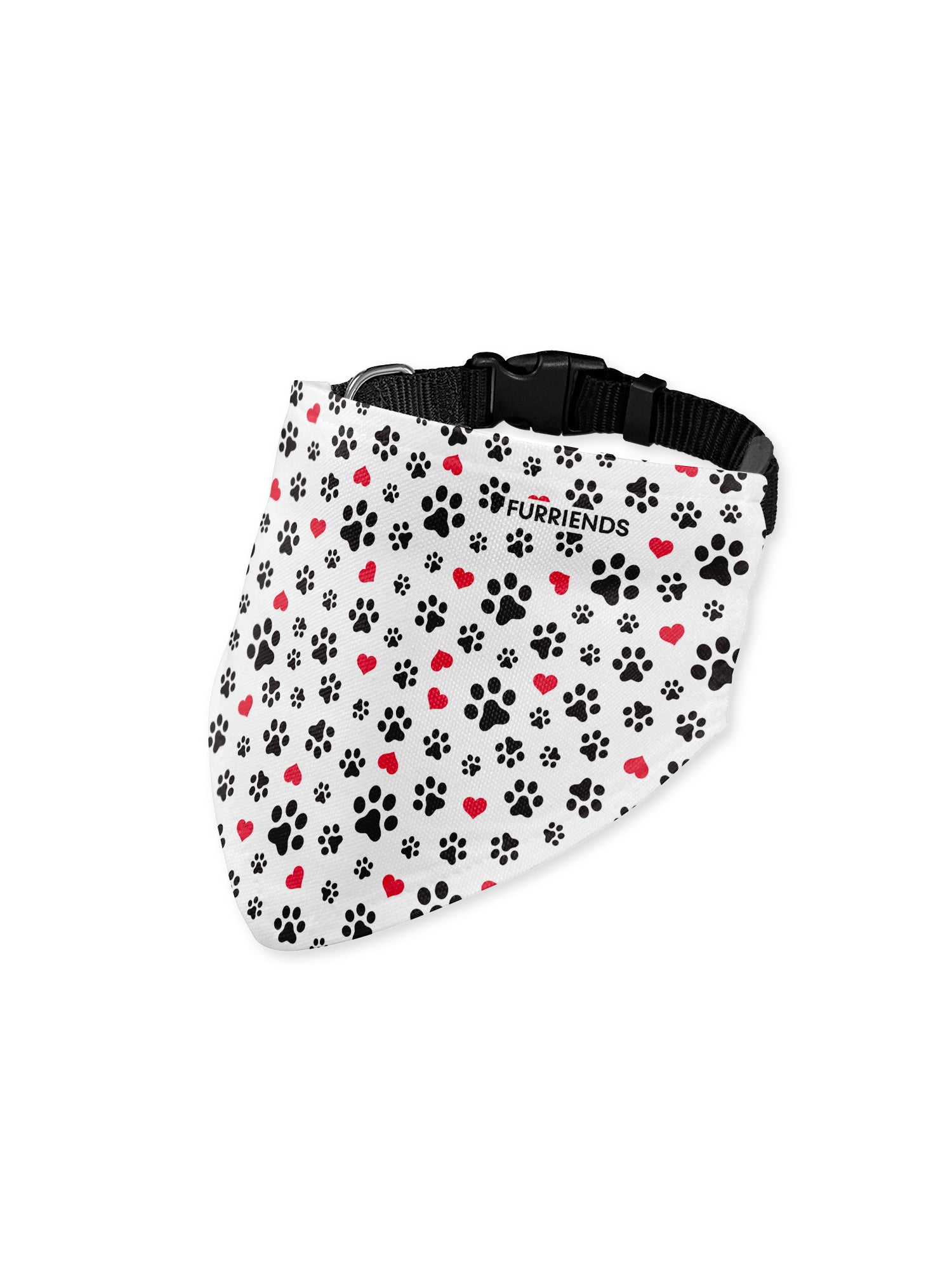 Paws For My Heart Customisable Dog Bandana With Collar