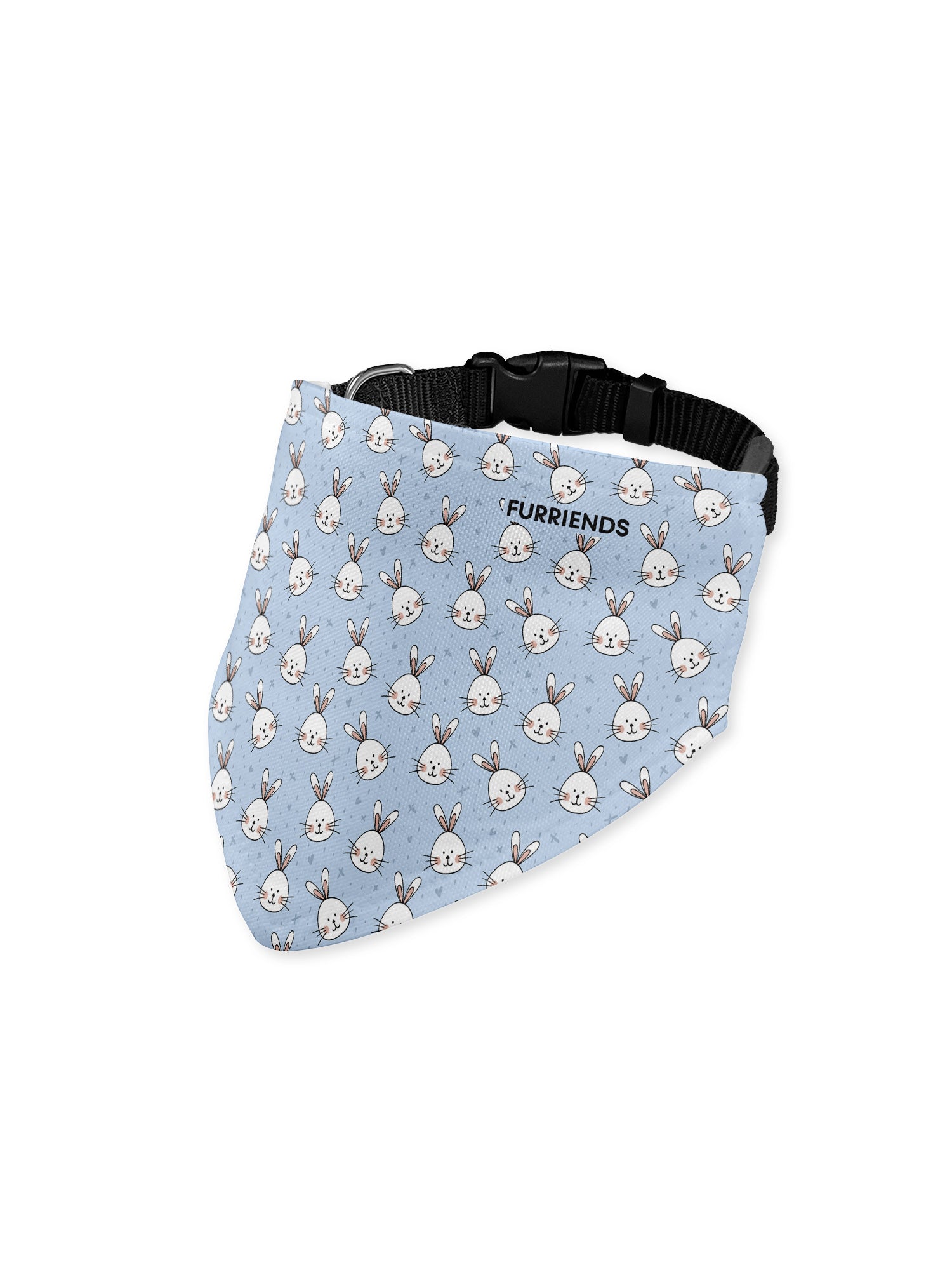 Rabbits On Repeat Customisable Dog Bandana With Collar