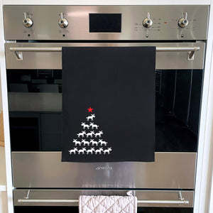K9 Christmas Tree Tea Towel