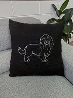 Cocker Spaniel Linen Cushion Cover