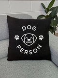 Dog Person Linen Cushion Cover