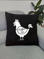 Mother Hen Linen Cushion Cover