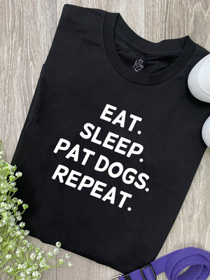 Eat. Sleep. Pat Dogs. Repeat. Ava Women's Regular Fit Tee