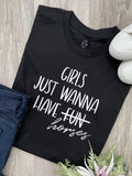 Girls Just Wanna Have Horses Ava Women's Regular Fit Tee