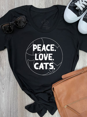 Peace. Love. Cats. Chelsea Slim Fit Tee