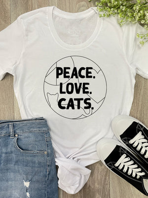 Peace. Love. Cats. Chelsea Slim Fit Tee