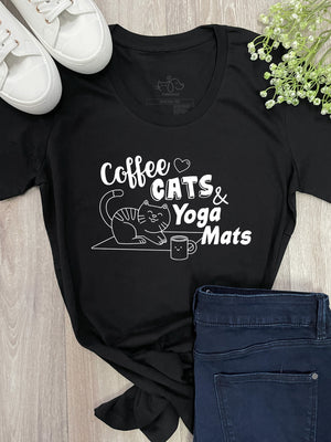 Coffee Cats & Yoga Mats Chelsea Slim Fit Tee