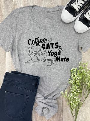 Coffee Cats & Yoga Mats Chelsea Slim Fit Tee