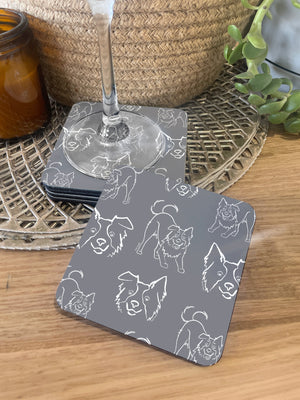 Border Collie Coaster