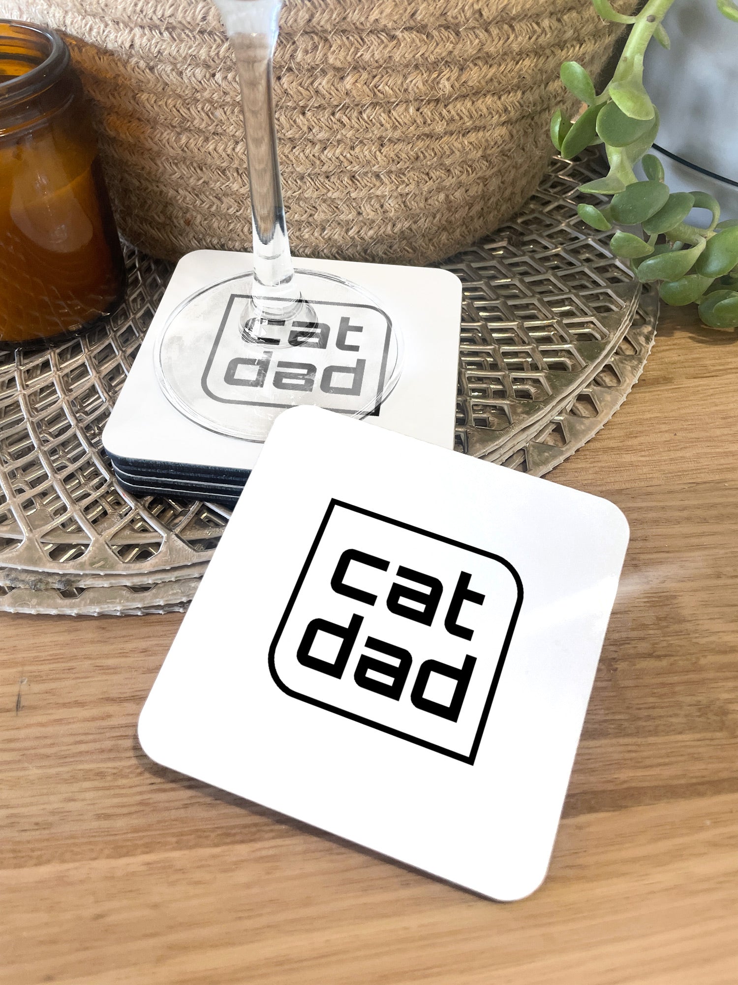 Cat Dad Coaster