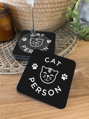 Cat Person Coaster